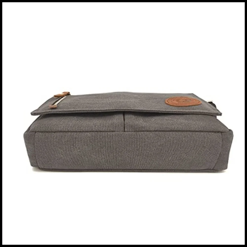 Canvas Messenger Bag Vintage Style Adjustable Strap Crossbody Everyday Purse